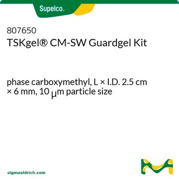 TSKgel&#174; CM-SW Guardgel Kit phase carboxymethyl, L × I.D. 2.5&#160;cm × 6&#160;mm, 10&#160;&#956;m particle size