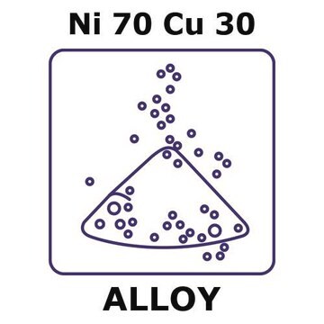 Nickel-copper alloy, Ni70Cu30 powder, 150micron max. particle size, atomized, 100g, 98%