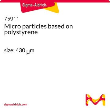 Micro particles based on polystyrene size: 430 &#956;m