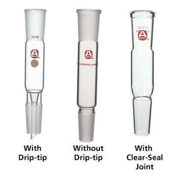 Aldrich&#174; straight adapter With drip-tip, joint: ST/NS 19/22