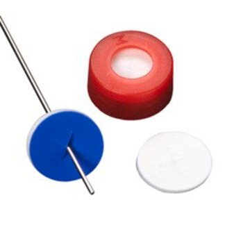 Wheaton&#174; Microliter Snap Caps With Septa red PTFE/silicone cap