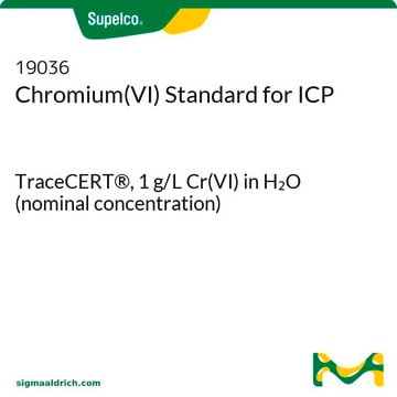 Chromium(VI) Standard for ICP TraceCERT&#174;, 1&#160;g/L Cr(VI) in H2O (nominal concentration)