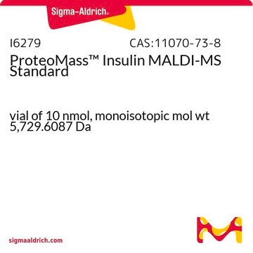 ProteoMass&#8482; Insulin MALDI-MS Standard vial of 10&#160;nmol, monoisotopic mol wt 5,729.6087&#160;Da