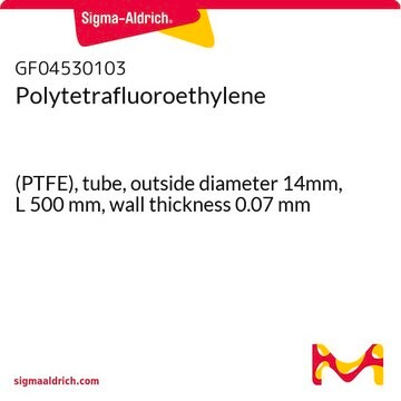 Polytetrafluoroethylene (PTFE), tube, outside diameter 14mm, L 500&#160;mm, wall thickness 0.07&#160;mm