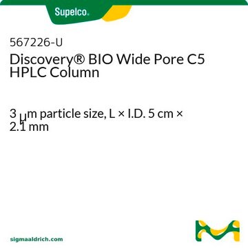 Discovery&#174; BIO Wide Pore C5 HPLC Column 3&#160;&#956;m particle size, L × I.D. 5&#160;cm × 2.1&#160;mm