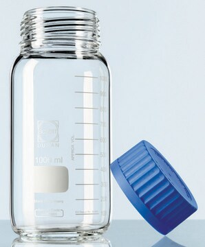 Duran&#174; bottle wide neck GLS 80 without caps clear glass, capacity 500&#160;mL