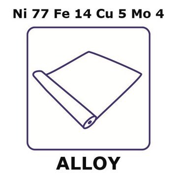 Magnetic shielding alloy, Ni77Fe14Cu5Mo4 foil, 5m coil, 0.025mm thickness