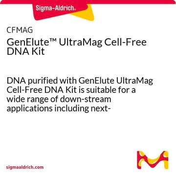 GenElute&#8482; UltraMag Cell-Free DNA Kit DNA purified with GenElute UltraMag Cell-Free DNA Kit is suitable for a wide range of down-stream applications including next-generation sequencing, qPCR and bisulfite sequencing.