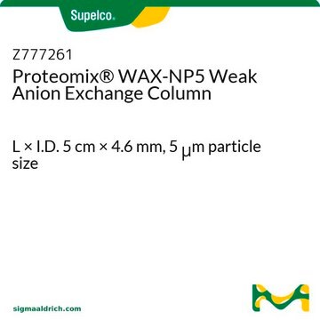 Proteomix&#174; WAX-NP5 Weak Anion Exchange Column L × I.D. 5&#160;cm × 4.6&#160;mm, 5&#160;&#956;m particle size