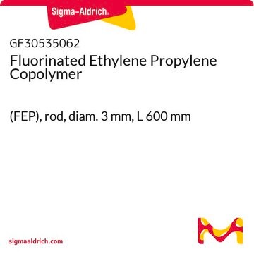 Fluorinated Ethylene Propylene Copolymer (FEP), rod, diam. 3&#160;mm, L 600&#160;mm