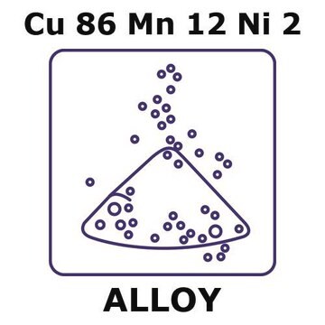 Manganin&#174; - resistance alloy, Cu86Mn12Ni2 powder, 100g, 50micron max. particle size, atomized condition