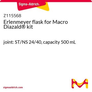 Erlenmeyer flask for Macro Diazald&#174; kit joint: ST/NS 24/40, capacity 500&#160;mL