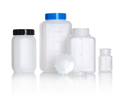 Azlon&nbsp;Square Bottles graduated, cap, Plug, translucent high-density polyethylene, capacity 50&#160;mL