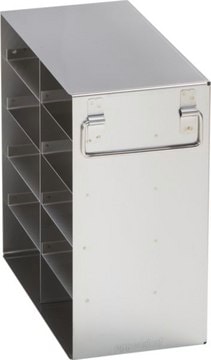 Eppendorf&#174; Upright Freezer Rack Holds 24 x 53&nbsp;mm/2&nbsp;in boxes, (4 x 6) configuration, stainless steel, side access