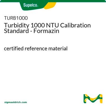 濁度、1000 NTU 校正標準液- ホルマジン certified reference material