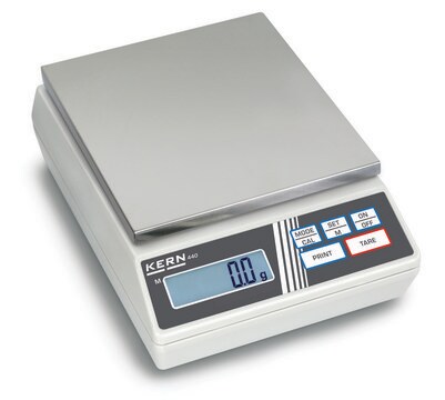 Kern 440 series Toploader balances Kern 440-49A+963-127, weighing capacity 6000&#160;g, DKD Calibration Certificate included