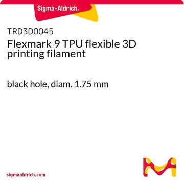 Flexmark 9 TPU flexible 3D printing filament black hole, diam. 1.75&#160;mm