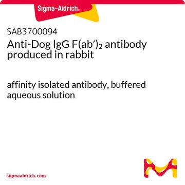 Anti-Dog IgG F(ab&#8242;)2 antibody produced in rabbit affinity isolated antibody, buffered aqueous solution