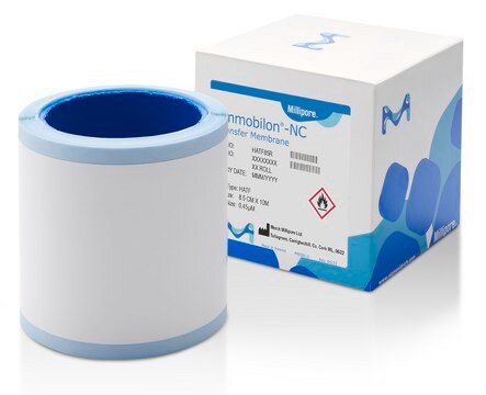 Immobilon&#174;-NC Transfer Membrane NOW, 10 m roll 1 roll, 8.5 cm x 10 m, 0.45&#181;m pore size, Triton-free, mixed cellulose esters transfer membrane