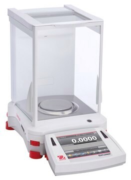 Ohaus&#174; Explorer&#174; Analytical Balance Model EX224M, weighing capacity 220&#160;g, resolution: 0.1&#160;mg, AC/DC input 220/240 V, UK plug