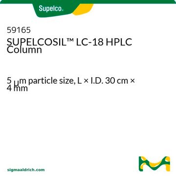 SUPELCOSIL&#8482; LC-18 HPLC Column 5&#160;&#956;m particle size, L × I.D. 30&#160;cm × 4&#160;mm