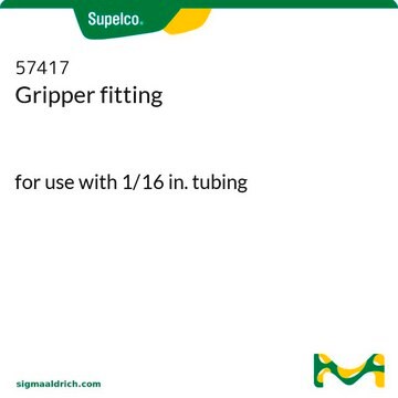 Gripper fitting for use with 1/16 in. tubing