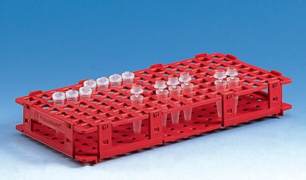 BRAND&#174; microcentrifuge tube racks, PP red