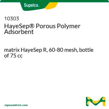 HayeSep&#174; Porous Polymer Adsorbent matrix HayeSep R, 60-80&#160;mesh, bottle of 75&#160;cc