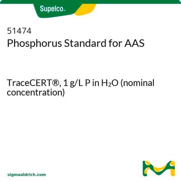 Phosphorus Standard for AAS TraceCERT&#174;, 1&#160;g/L P in H2O (nominal concentration)