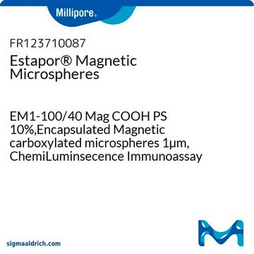 Estapor&#174; Magnetic Microspheres EM1-100/40 Mag COOH PS 10%, Encapsulated Magnetic carboxylated microspheres 1&#181;m,-Available in 0.5g, 1g, 10g, 100g - For ordering, click "Request more information"