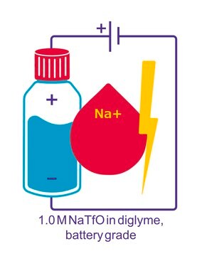 Sodium triflate solution in Bis(2-methoxyethyl) ether, 1.0 M NaTfO in diglyme, battery grade