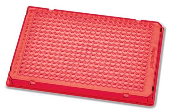 Eppendorf&#174; Twin tec PCR plates, 384 wells red polypropylene plate, conical bottom colorless wells, pkg of 300&#160;ea