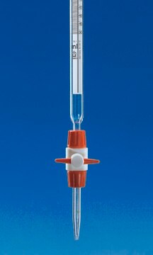 BRAND&#174; compact SILBERBRAND burette, with PTFE stopcock volume 25&#160;mL