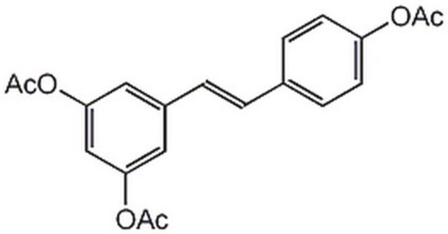 Resveratrol, Triacetyl A cell-permeable triacetate resveratrol prodrug that is easily converted to resveratrol by esterase activity and exhibits similar bioactivity as resveratrol in cell cultures.