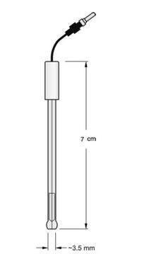 Gold Microelectrode diam. 10&#160;&#956;m