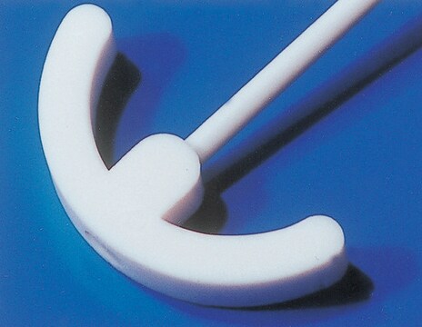 PTFE anchor stirrer shaft shaft diam. 9.5&#160;mm, L 550&#160;mm, blade diam. 100&#160;mm