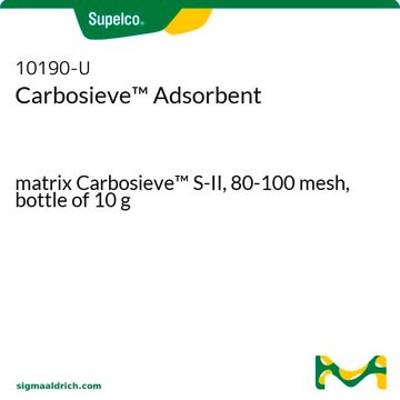 Carbosieve Adsorbent matrix Carbosieve S-II, 80-100&#160;mesh, bottle of 10&#160;g