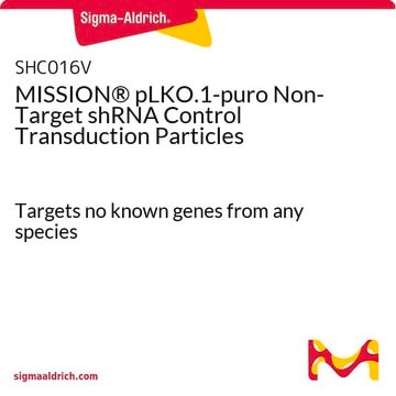 MISSION&#174; pLKO.1-puro Non-Mammalian shRNA Control Transduction Particles（MISSION pLKO.1-puro非哺乳類shRNAコントロール形質導入粒子） Targets no known genes from any species