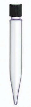 KIMBLE&#174; centrifuge tube with plain rim finish, conical bottom clear glass, capacity (15&#160;mL), without cap, non-sterile