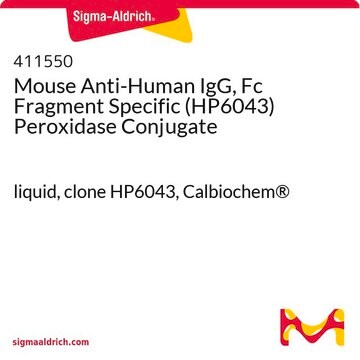 Mouse Anti-Human IgG, Fc Fragment Specific (HP6043) Peroxidase Conjugate liquid, clone HP6043, Calbiochem&#174;