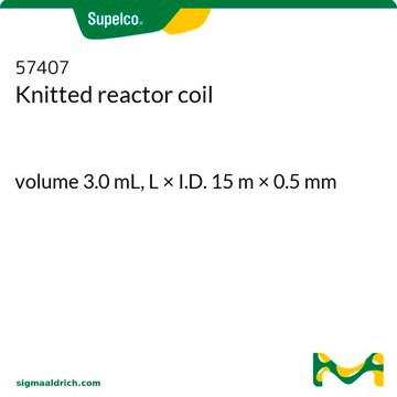 Knitted reactor coil volume 3.0&#160;mL, L × I.D. 15&#160;m × 0.5&#160;mm