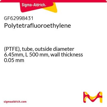 Polytetrafluoroethylene (PTFE), tube, outside diameter 6.45mm, L 500&#160;mm, wall thickness 0.05&#160;mm