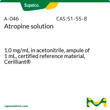 Atropine solution 1.0&#160;mg/mL in acetonitrile, ampule of 1&#160;mL, certified reference material, Cerilliant&#174;