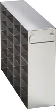 Eppendorf&#174; Upright Freezer Rack Holds 53 x boxes (2 in.), (4&nbsp;x&nbsp;7) configuration, stainless steel, side access