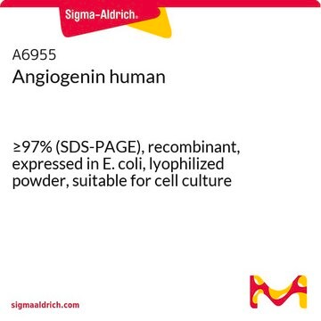 Angiogenin human &#8805;97% (SDS-PAGE), recombinant, expressed in E. coli, lyophilized powder, suitable for cell culture