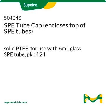 SPE Tube Cap (encloses top of SPE tubes) solid PTFE, for use with 6mL glass SPE tube, pk of 24