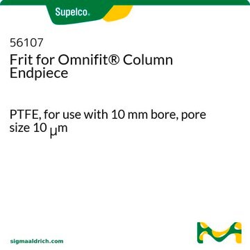 Frit for Omnifit&#174; Column Endpiece PTFE, for use with 10&nbsp;mm bore, pore size 10&#160;&#956;m