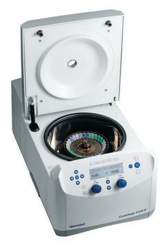 Eppendorf&#174; Centrifuge 5430/5430R 5430R, refrigerated, with rotor FA-45-16-17, rotary knobs, AC/DC input 120 V, 60 Hz, US 3-pin plug (US)