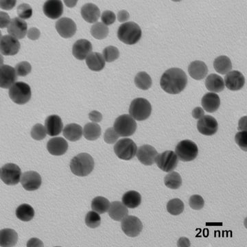 銀、分散液 nanoparticles, 20&#160;nm particle size (TEM), 0.02&#160;mg/mL in aqueous buffer, contains sodium citrate as stabilizer