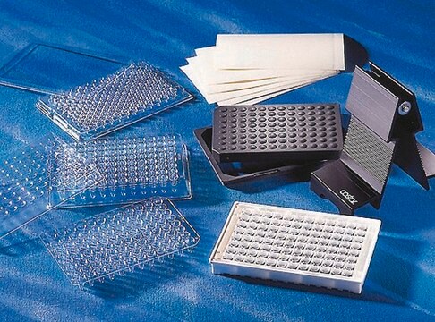 Corning&#174; multiwell plates, plate lids and sealing mats universal multiwell plate lid w/ corner notch, polystyrene, clear, sterile, 50/cs